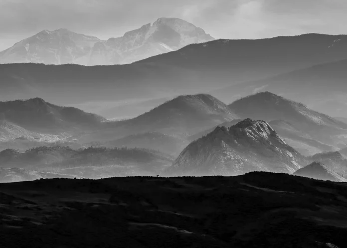 Front Range from Lindenmeier Soapstone Prairie : Copyright 2017 Hawk Buckman